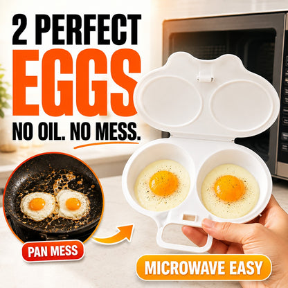 🔵Microwave Egg Poacher with Lid & Handle