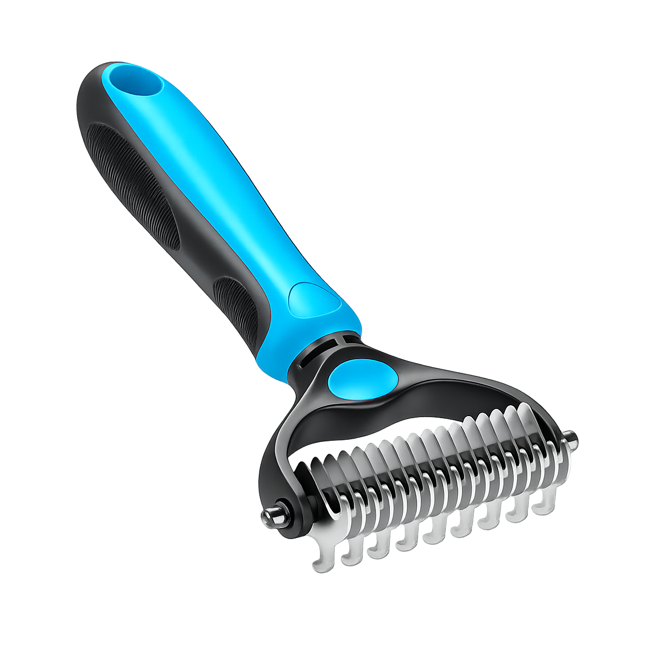 Professional Double-Sided Pet Grooming Rake ✨ Undercoat Deshedding Tool for Dogs & Cats 🐶🐱(OFFER)