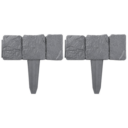 🌿✨WarmNest™ Stone-Look Edging Fence - Garden Edges That Stay Clean🏡♻️(OFFER)
