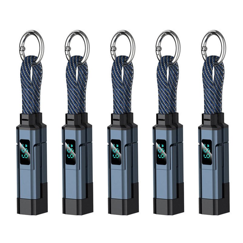⚡HOT SALE 50% OFF🔥4-in-1 Digital Display Keychain Charging Cable