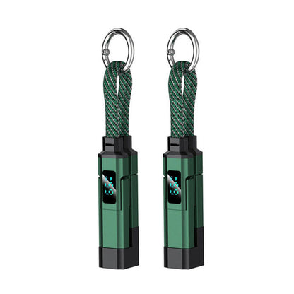 WarmNest™ 4-in-1 EDC Cable - 65W Fast Charging USB-C Keychain Cord with Digital Display