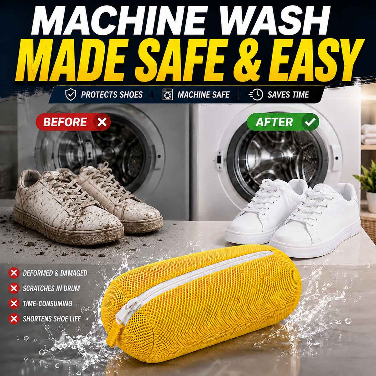 Mesh Laundry Bag For Shoes In The Washing Machine (offer)