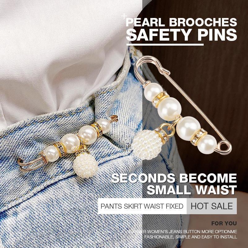 ✨ WarmNest™ Pearl Corset Brooch | Elegant Waist & Collar Fashion Pin