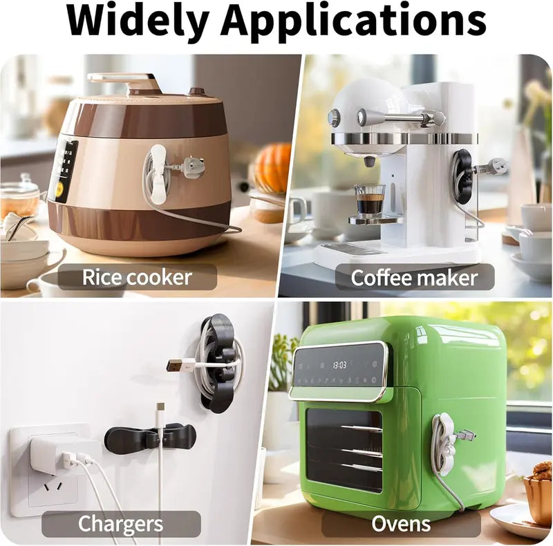 WarmNest™ Kitchen Appliance Cord Organizer Hooks