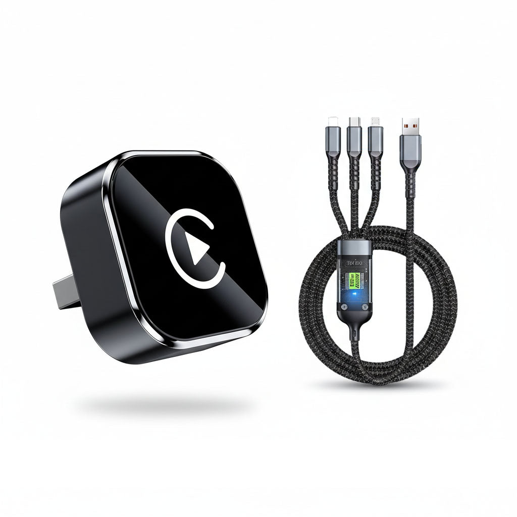📢📢50% OFF!🔥2-in-1 Wireless CarPlay For Iphone & Android Auto Adapter — No More Cables
