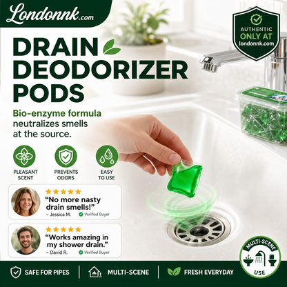 Drain Deodorizer Pods – Bio‑enzyme formula neutralizes smells at the source. Instant fresh scent, no harsh chemicals. Say goodbye to embarrassing odours. 🚰✅ （offer)