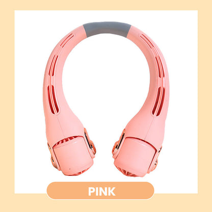 🥳2026 HOT SALE🍃💨 Neck Air Conditioner Fan – Ultra‑quiet, 360° rotating, 3 speeds. 🌬️ (offer)