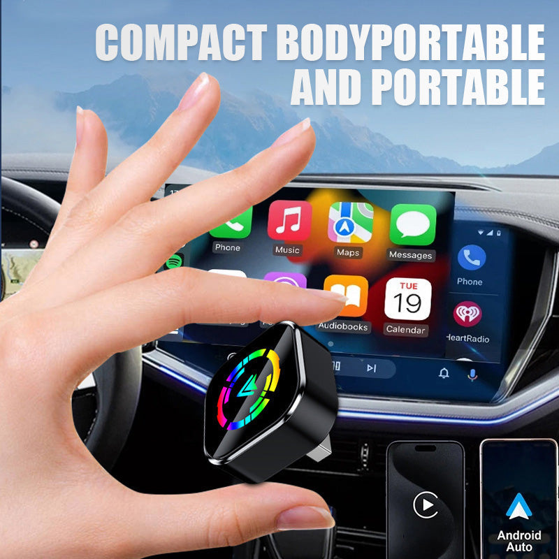 📢📢50% OFF!🔥2-in-1 Wireless CarPlay For Iphone & Android Auto Adapter — No More Cables