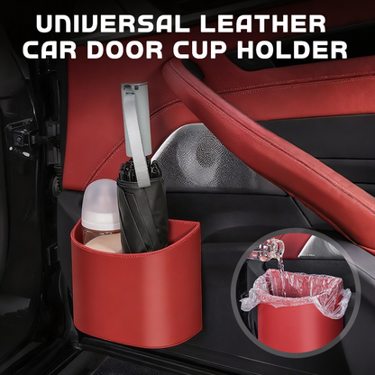 🚗🧺  Leather Car Door Cup Holder – Wide‑mouth opening, easy reach for drinks & phone. (offer)