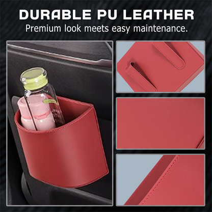 🚗🧺  Leather Car Door Cup Holder – Wide‑mouth opening, easy reach for drinks & phone. (offer)