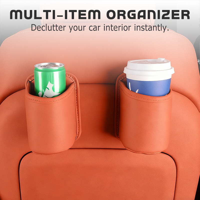 🚗🧺  Leather Car Door Cup Holder – Wide‑mouth opening, easy reach for drinks & phone. (offer)