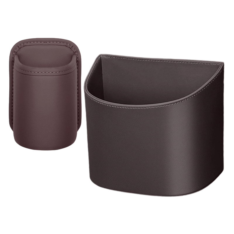 🚗🧺  Leather Car Door Cup Holder – Wide‑mouth opening, easy reach for drinks & phone. (offer)