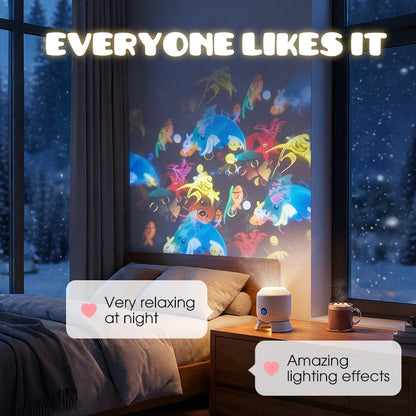 🌊 WarmNest™ Dynamic Rotating LED Projector Light