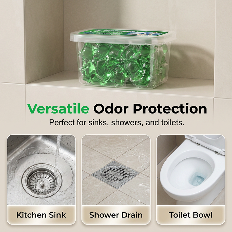 Drain Deodorizer Pods – Bio‑enzyme formula neutralizes smells at the source. Instant fresh scent, no harsh chemicals. Say goodbye to embarrassing odours. 🚰✅ （offer)