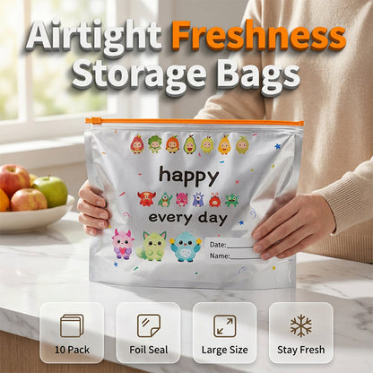 ⭐WarmNest™ Reusable Aluminum Foil Sealable Storage Bags (10-Pieces)
