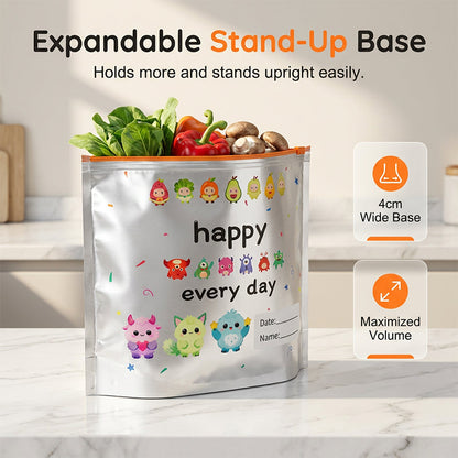 ⭐WarmNest™ Reusable Aluminum Foil Sealable Storage Bags (10-Pieces)
