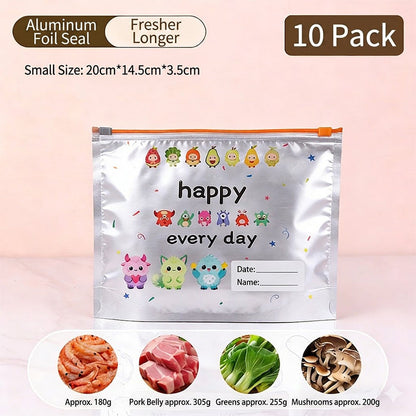 ⭐WarmNest™ Reusable Aluminum Foil Sealable Storage Bags (10-Pieces)