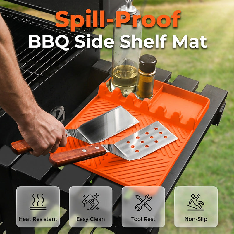 🧼Silicone Grill Mat for Side Shelf