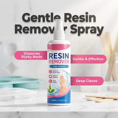 🥳2026 HOT SALE🥳💞50K+ SOLD!✨🤲  Gentle Resin Remover for Hands – Instantly dissolves sticky epoxy & UV resin.🎨
