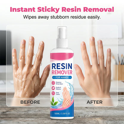 🥳2026 HOT SALE🥳💞50K+ SOLD!✨🤲  Gentle Resin Remover for Hands – Instantly dissolves sticky epoxy & UV resin.🎨
