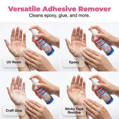 🥳2026 HOT SALE🥳💞50K+ SOLD!✨🤲  Gentle Resin Remover for Hands – Instantly dissolves sticky epoxy & UV resin.🎨