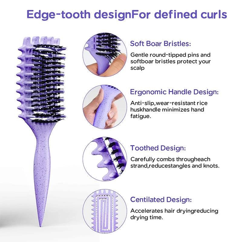 Ventilated Detangling Brush for Curly Hair (offer)