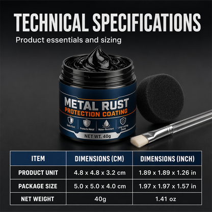 WarmNest™ Black Metal Restoration Paste | Rust Protection & Surface Repair