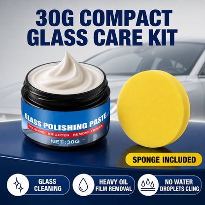 Car Glass Oil Film Remover – Eliminates glare & wiper smears, repels rain.