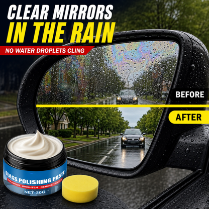 Car Glass Oil Film Remover – Eliminates glare & wiper smears, repels rain.