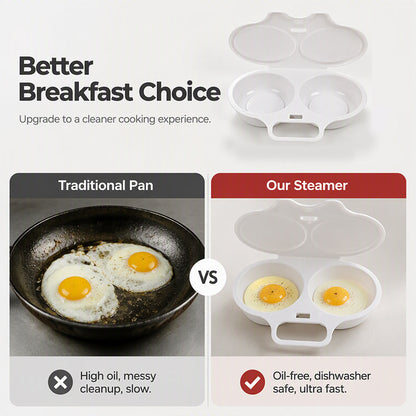 🔵Microwave Egg Poacher with Lid & Handle