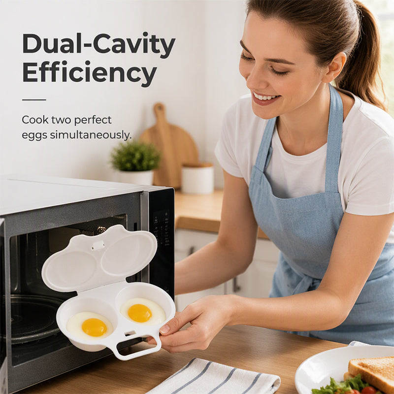 🔵Microwave Egg Poacher with Lid & Handle