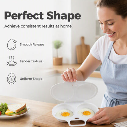 🔵Microwave Egg Poacher with Lid & Handle