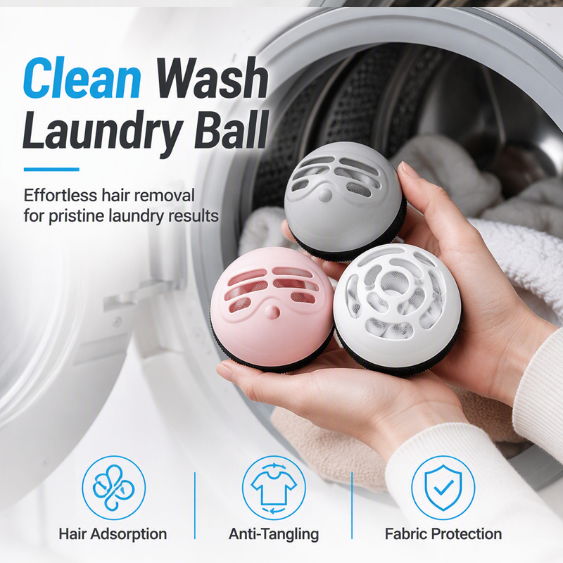 🥳2‑in‑1 Lint Remover & Laundry Ball – Built‑in magic tape captures pet hair, lint & debris✨🧦