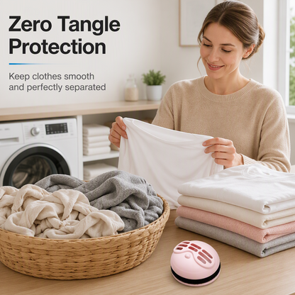 🥳2‑in‑1 Lint Remover & Laundry Ball – Built‑in magic tape captures pet hair, lint & debris✨🧦