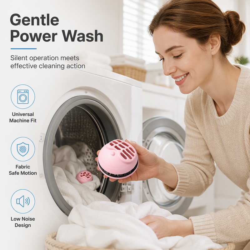 🥳2‑in‑1 Lint Remover & Laundry Ball – Built‑in magic tape captures pet hair, lint & debris✨🧦