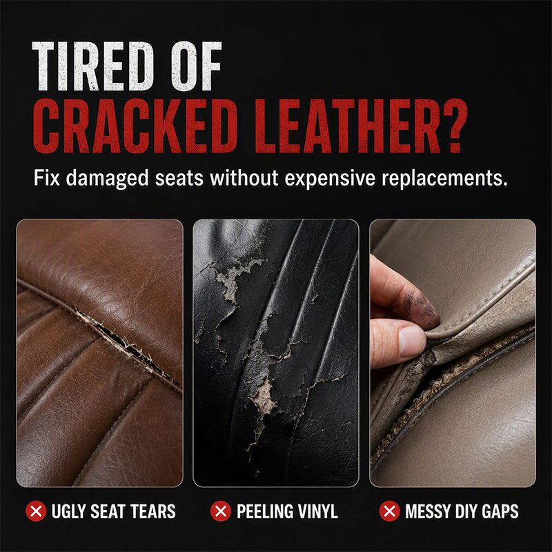 🚗 Quick Dry Car Seat Leather Repair Glue‑ Precision Nozzle Vinyl & Leather Adhesive, Permanent Bond Repair Glue for Car Seats, Sofas & Leather Furnitures (offer