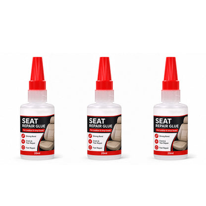 🚗 Quick Dry Car Seat Leather Repair Glue‑ Precision Nozzle Vinyl & Leather Adhesive, Permanent Bond Repair Glue for Car Seats, Sofas & Leather Furnitures (offer