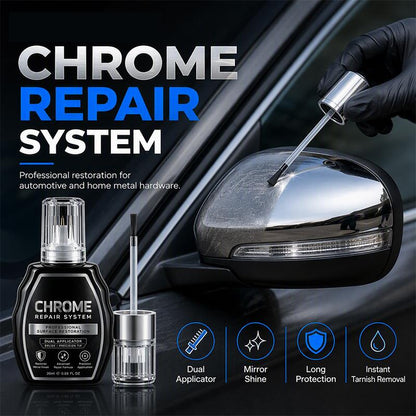 🥳Chrome Restoration Set – Removes Oxidation & Restores High-Gloss Metallic Finish | Premium Quality (OFFER)