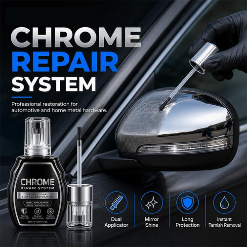 🥳Chrome Restoration Set – Removes Oxidation & Restores High-Gloss Metallic Finish | Premium Quality (OFFER)