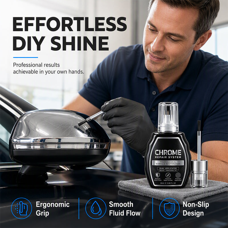 🥳Chrome Restoration Set – Removes Oxidation & Restores High-Gloss Metallic Finish | Premium Quality (OFFER)