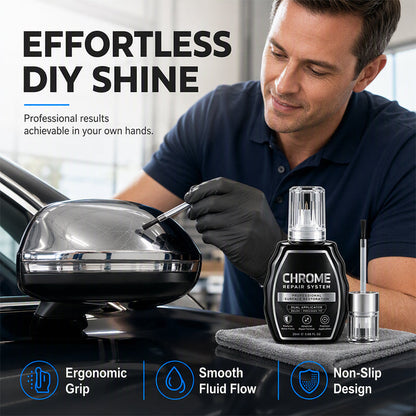 🥳Chrome Restoration Set – Removes Oxidation & Restores High-Gloss Metallic Finish | Premium Quality (OFFER)
