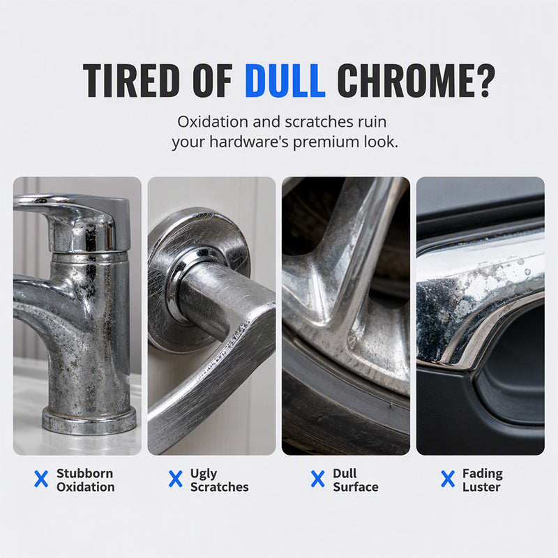 🥳Chrome Restoration Set – Removes Oxidation & Restores High-Gloss Metallic Finish | Premium Quality (OFFER)