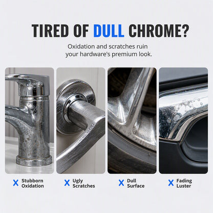 🥳Chrome Restoration Set – Removes Oxidation & Restores High-Gloss Metallic Finish | Premium Quality (OFFER)