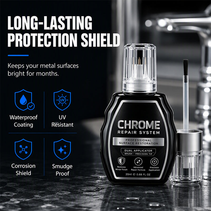 🥳Chrome Restoration Set – Removes Oxidation & Restores High-Gloss Metallic Finish | Premium Quality (OFFER)