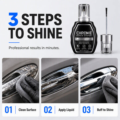 🥳Chrome Restoration Set – Removes Oxidation & Restores High-Gloss Metallic Finish | Premium Quality (OFFER)