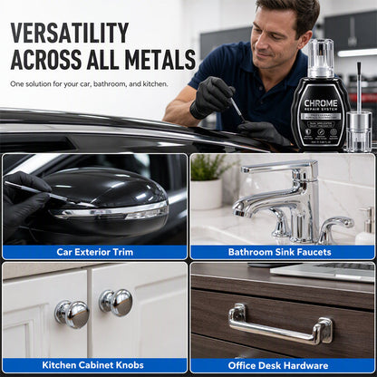 🥳Chrome Restoration Set – Removes Oxidation & Restores High-Gloss Metallic Finish | Premium Quality (OFFER)